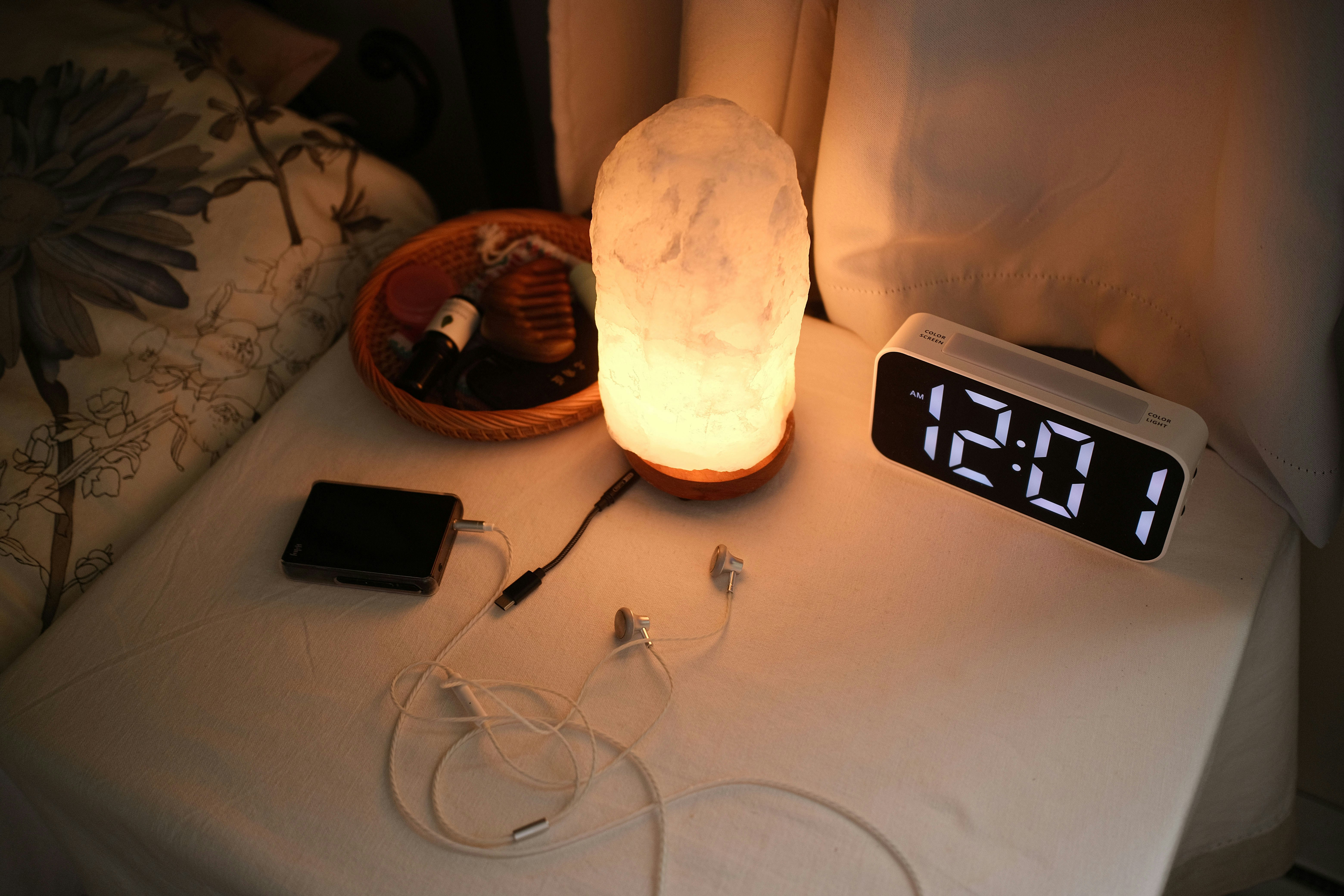 smart alarm clock setup before testing a gentle wake up routine