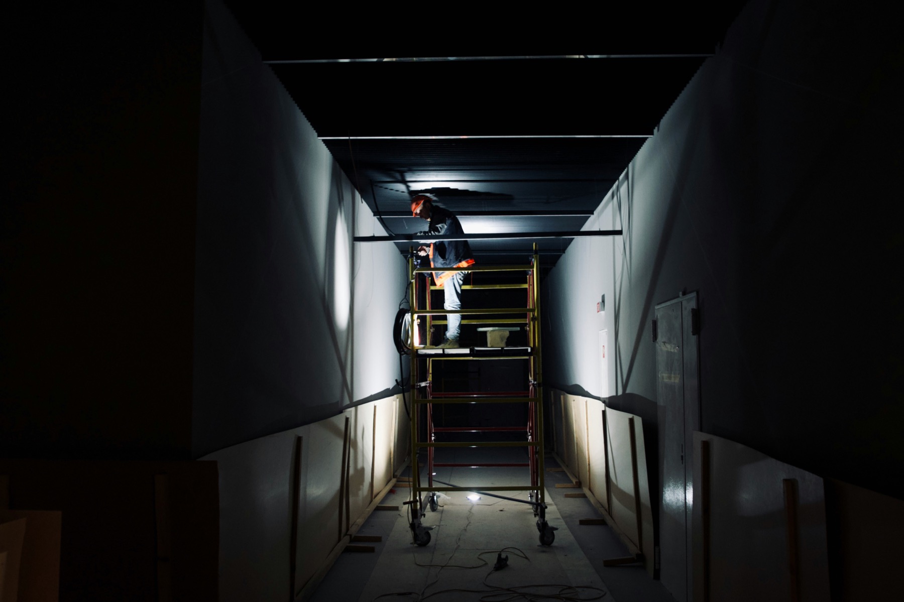 nighttime restoration work